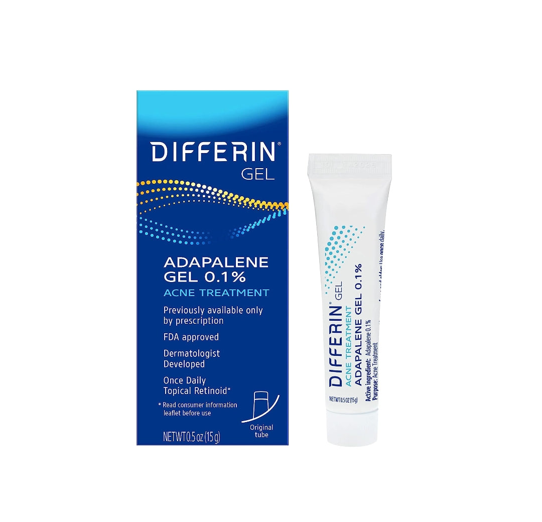 Differin Acne Treatment Gel 0.1% Adapalene (30 days) 15ml