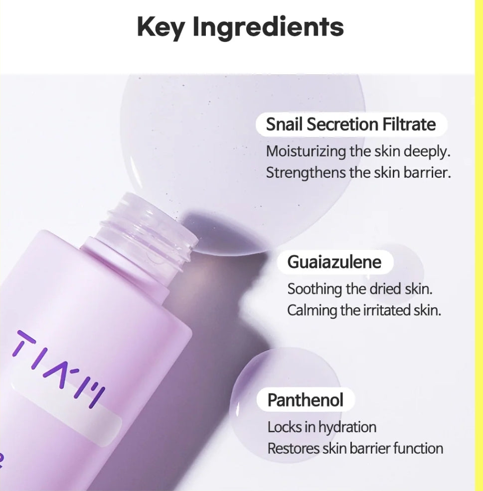 TIA'M SNAIL & AZULENE WATER ESSENCE 180ML