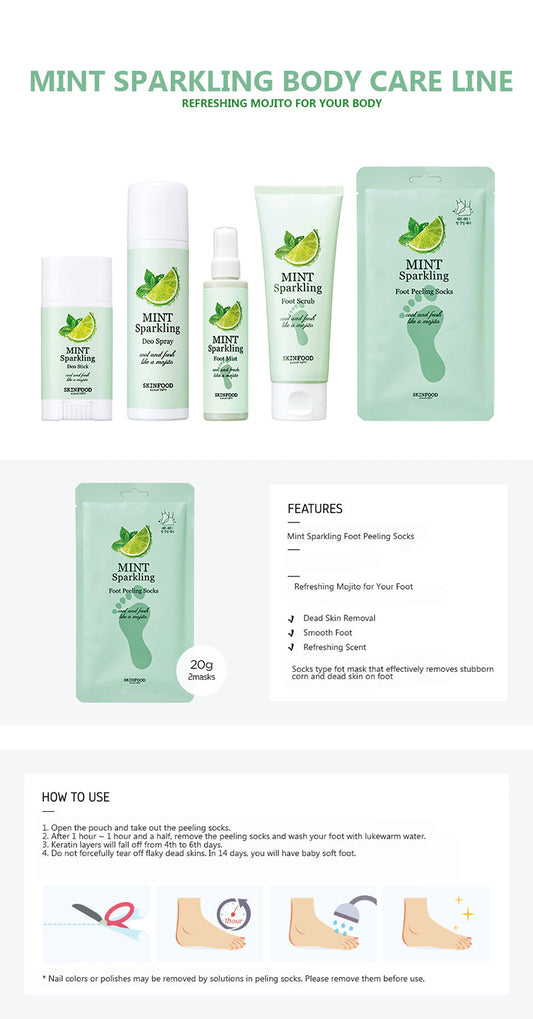 SKINFOOD MINT SPA FOOT PEELING SOCKS (20G*2EA)