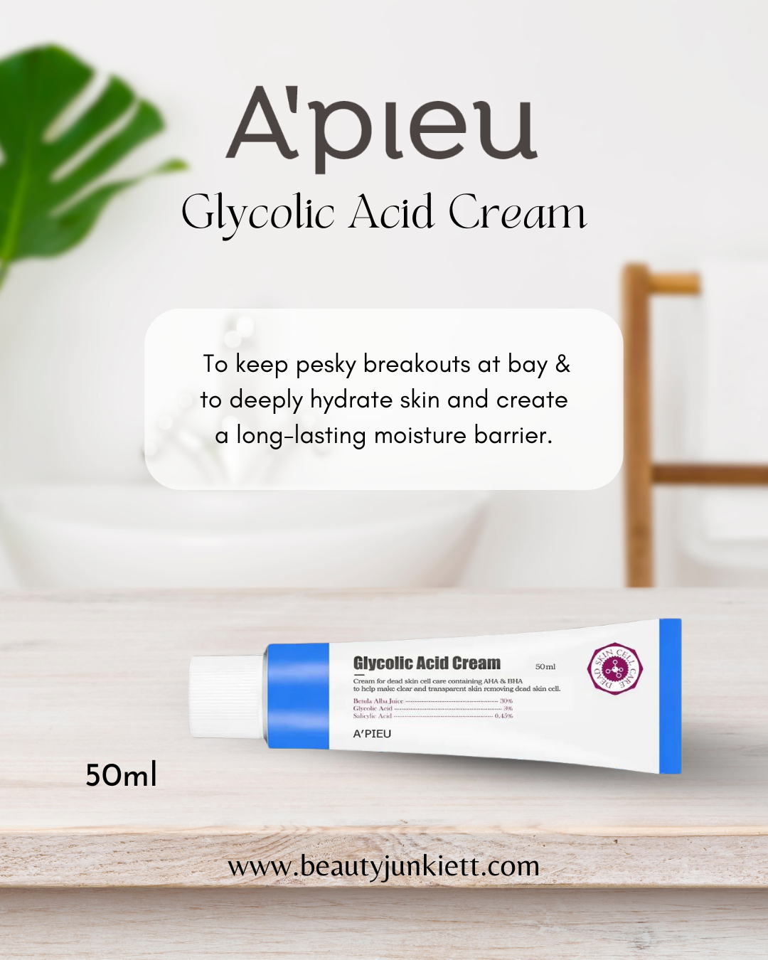 A'pieu Glycolic Acid Cream 50ml