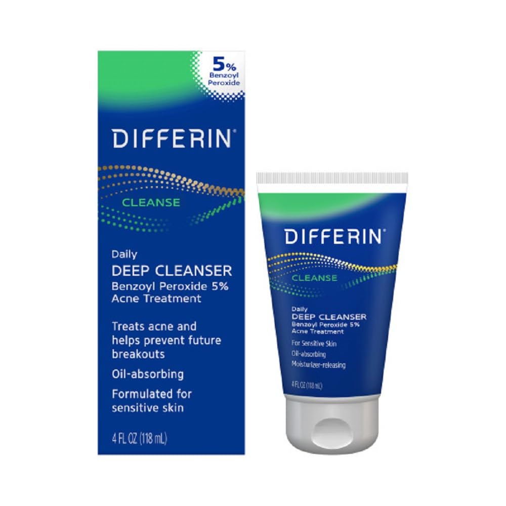 Differin Acne Face Wash with 10% Benzoyl Peroxide
