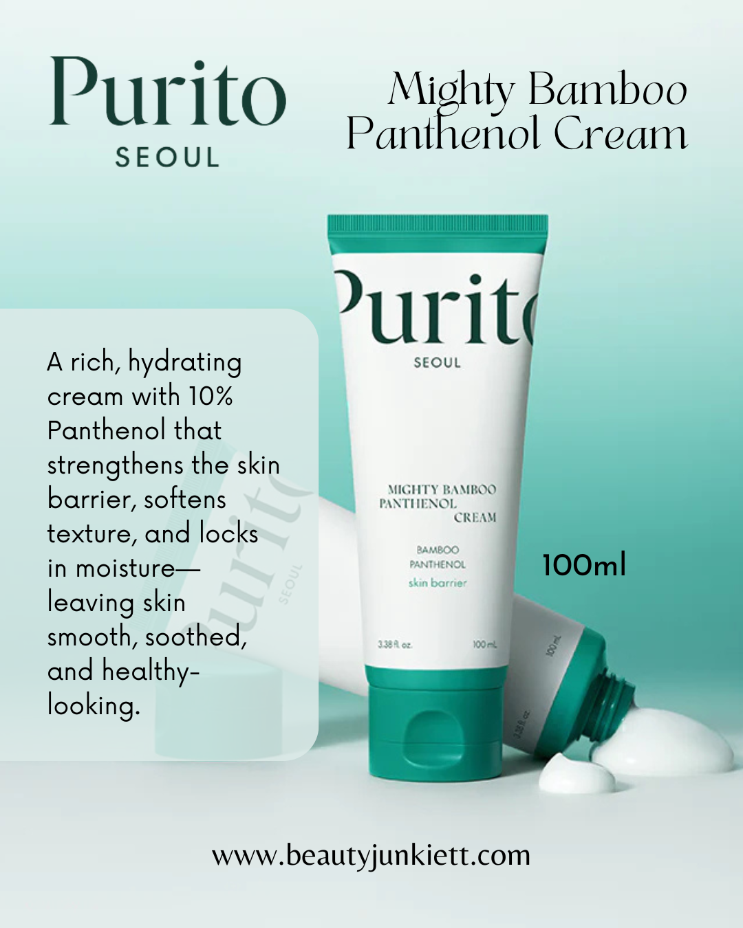 Purito Seoul Mighty Bamboo Panthenol Cream 100ml