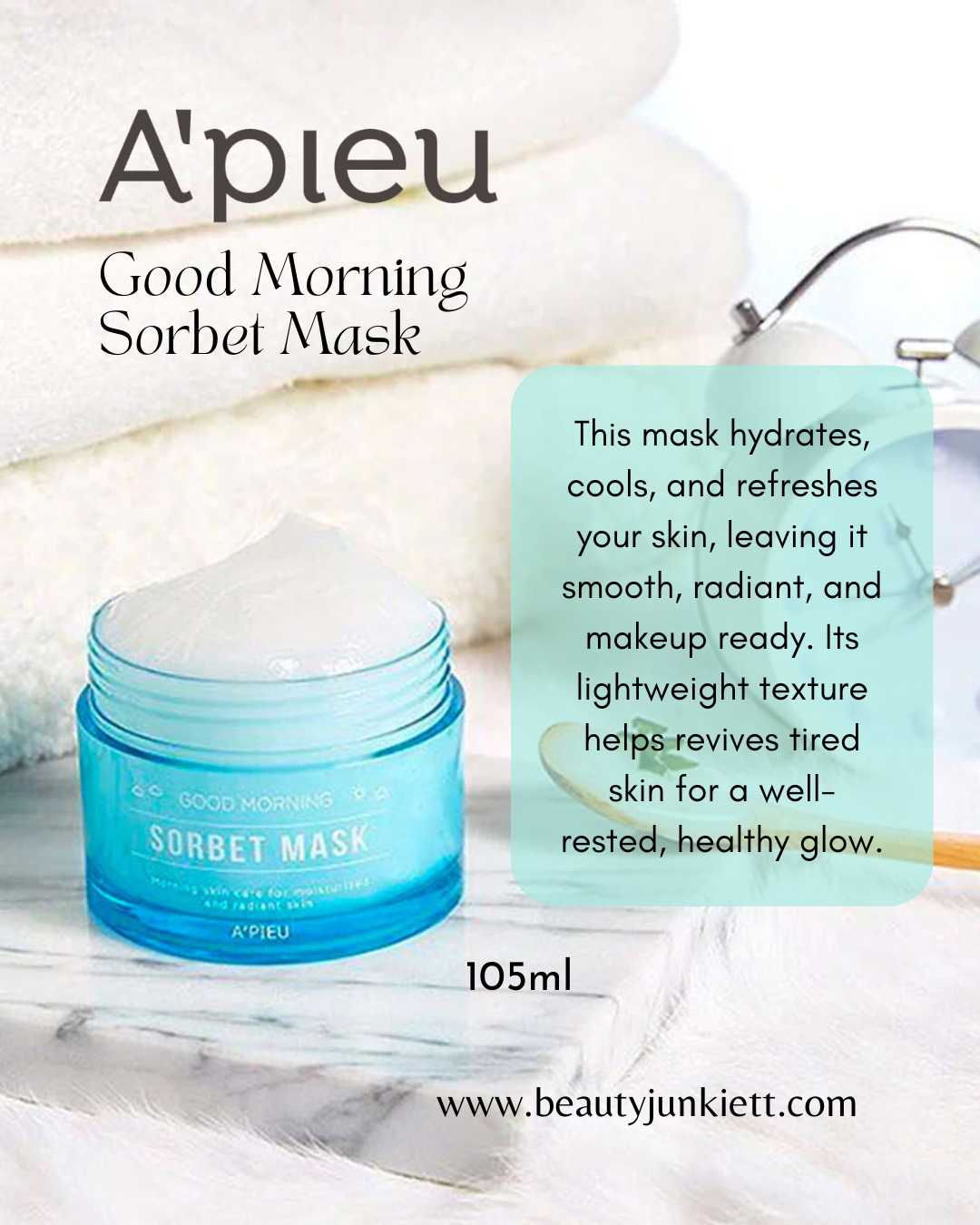 A'pieu Good Morning Sorbet Mask 105ml