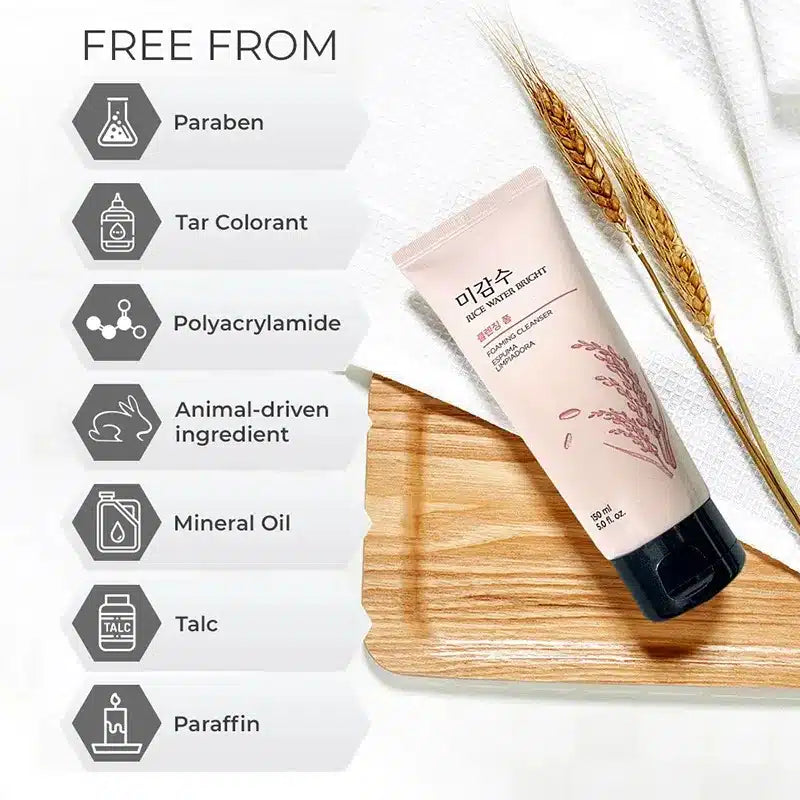 The Face Shop Rice Water Bright Facial Foaming Cleanser