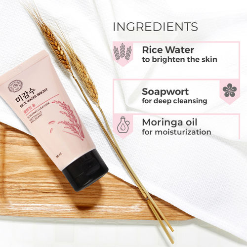 The Face Shop Rice Water Bright Facial Foaming Cleanser
