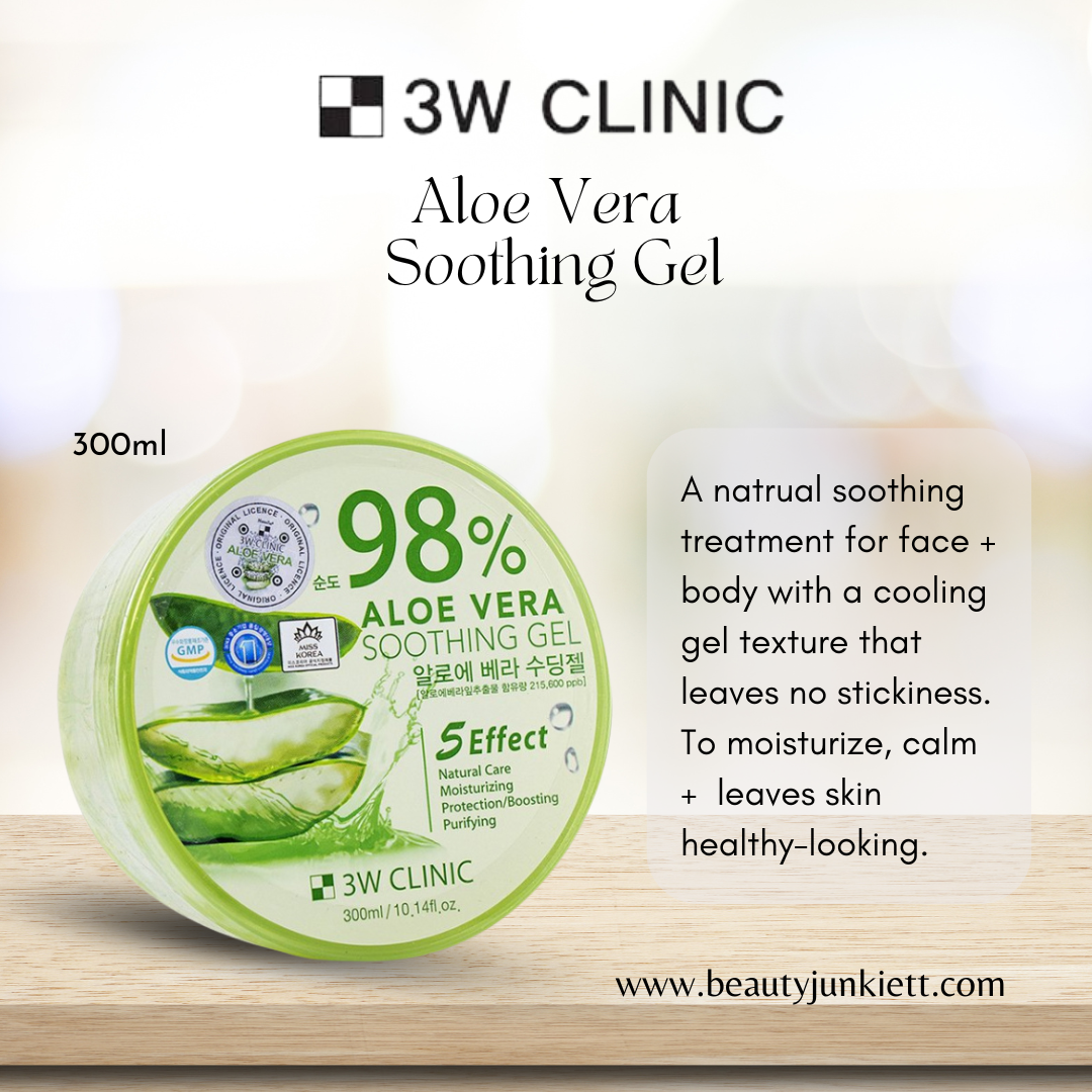 3W Clinic Aloe Vera Soothing Gel. 300ml