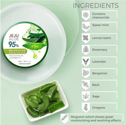 The Face Shop Jeju Aloe Fresh Soothing Gel 300ml