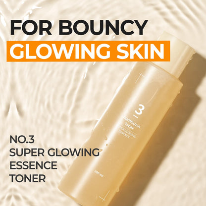 Numbuzin No. 3 Super Glowing Essence Toner 200ml