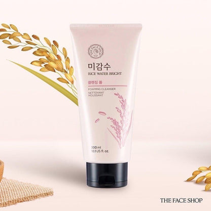 THE FACE SHOP RICE WATER BRIGHT FACIAL FOAMING CLEANSER