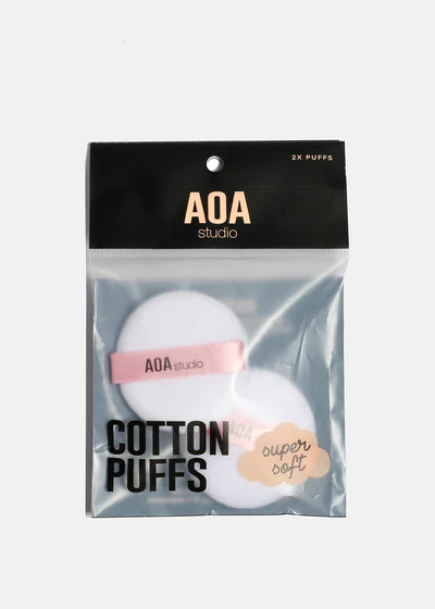 AOA Cotton Powder Puff- 2 Pack