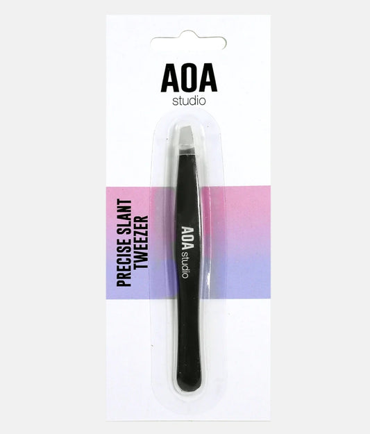 AOA Precision Slant Tweezer - Black