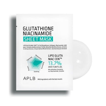 APLB Glutathione Niacinamide Sheet Mask (25ml x 1)