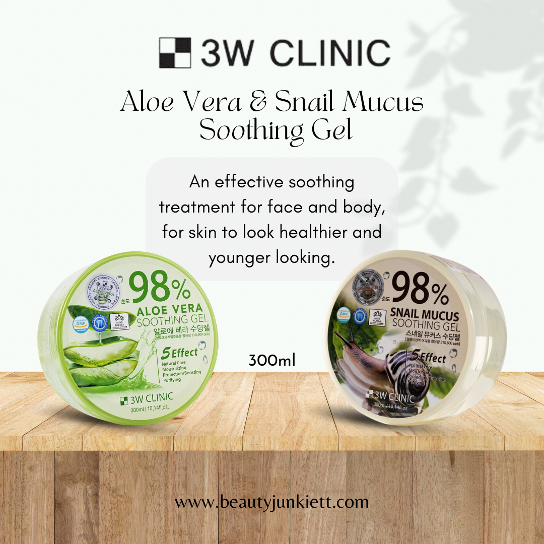 3W Clinic Aloe Vera Soothing Gel. 300ml