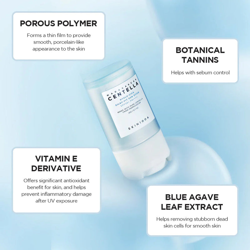 Skin1004 Madagascar Centella Hyalu-Cica Silky-Fit Sun Stick