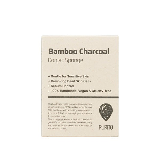 Purito Bamboo Charcoal Konjac Sponge 7g