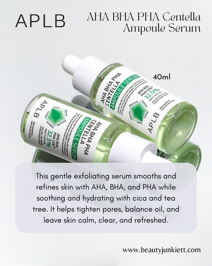 APLB AHA BHA PHA Centella Ampoule Serum 40ml