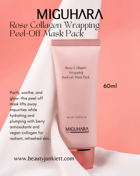 MIGUHARA Rose Collagen Wrapping Peel-Off Mask Pack 60ml