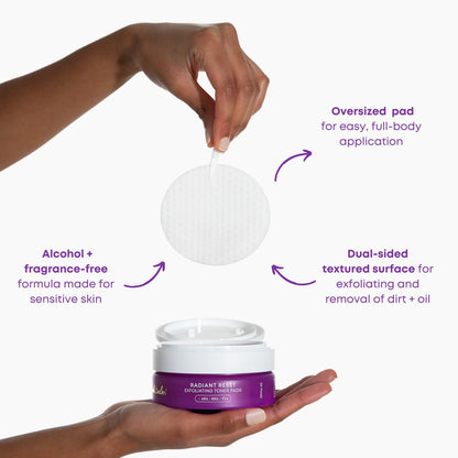 Bushbalm Radiant Reset Exfoliating Toner Pads