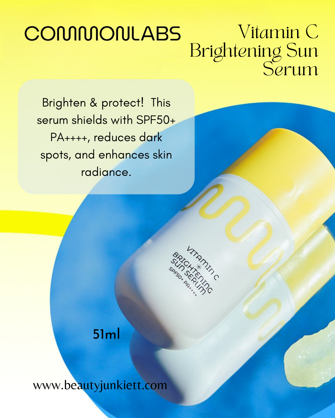 COMMONLABS Vitamin C Brightening Sun Serum 51ml