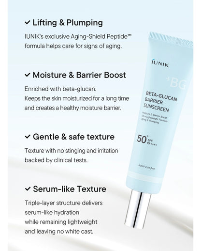iUNIK - Beta-Glucan Barrier Sunscreen 60ml