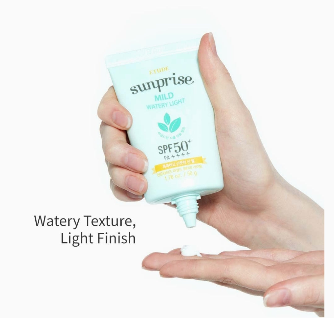 Etude Sunprise Mild Watery Light SPF 50+/ PA+++ 1.7oz