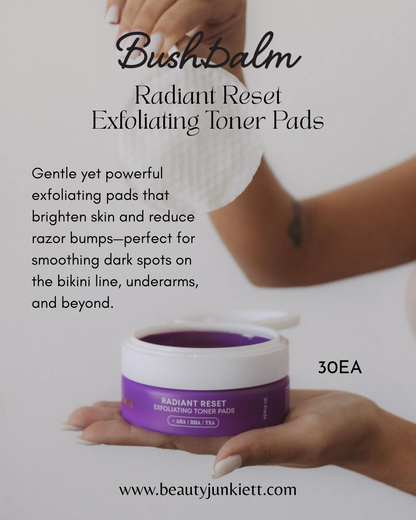 Bushbalm Radiant Reset Exfoliating Toner Pads