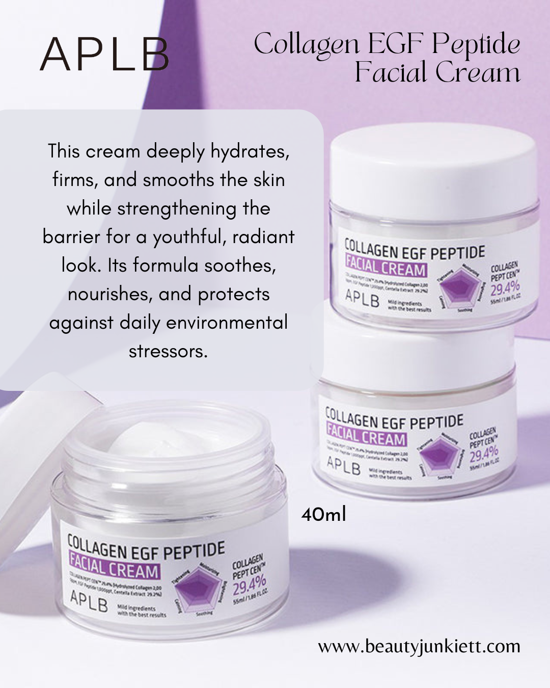 APLB Collagen EGF Peptide Facial Cream 55ml