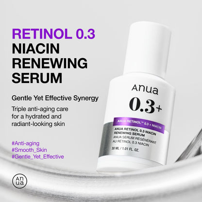 Anua Nano Retinol 0.3% + Niacin Renewing Serum 30ml