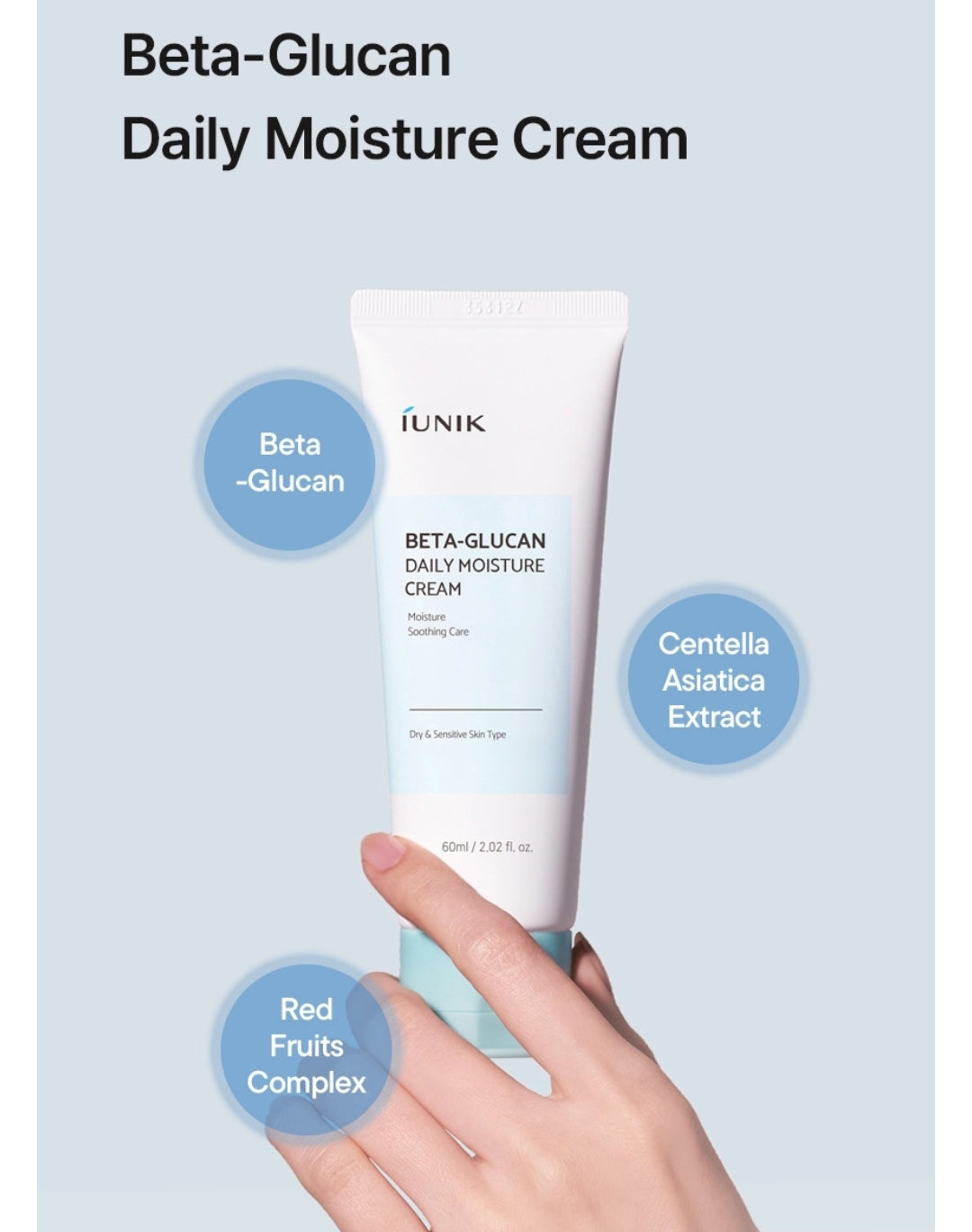 iUNIK - Beta-Glucan Daily Moisture Cream 60ml