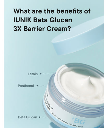 iUNIK Beta Glucan 3X Barrier Cream 50ml