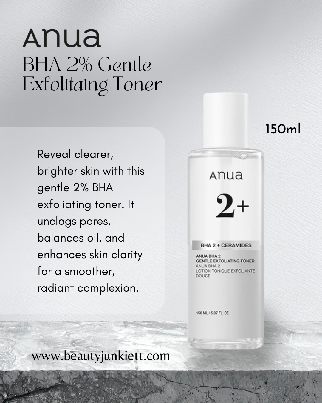 Anua BHA 2% Gentle Exfoliating Toner 150ml
