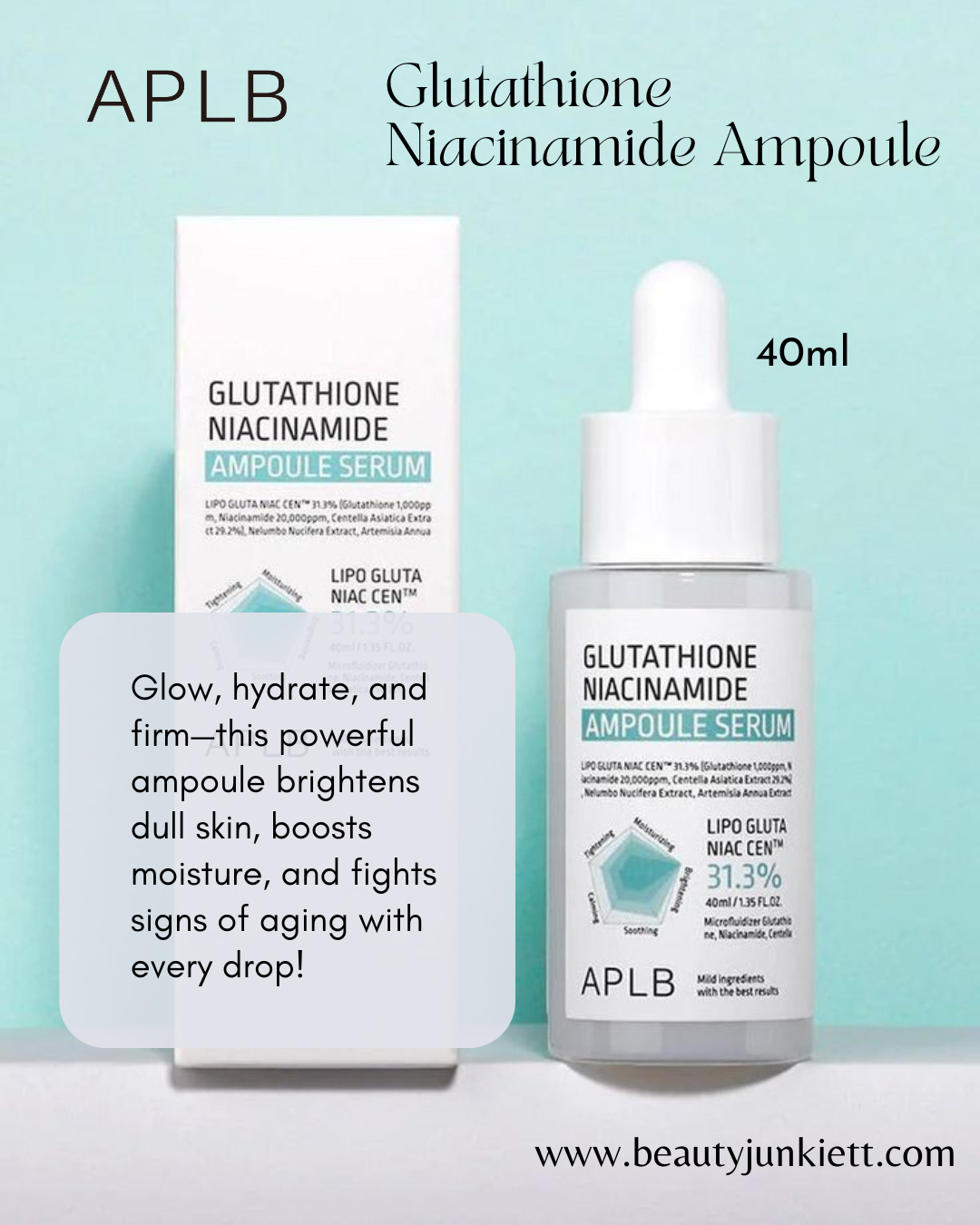 APLB Glutathione Niacinamide Ampoule Serum 30ml