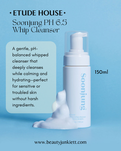 Etude Soonjung PH 6.5 Whip Cleanser 150ml