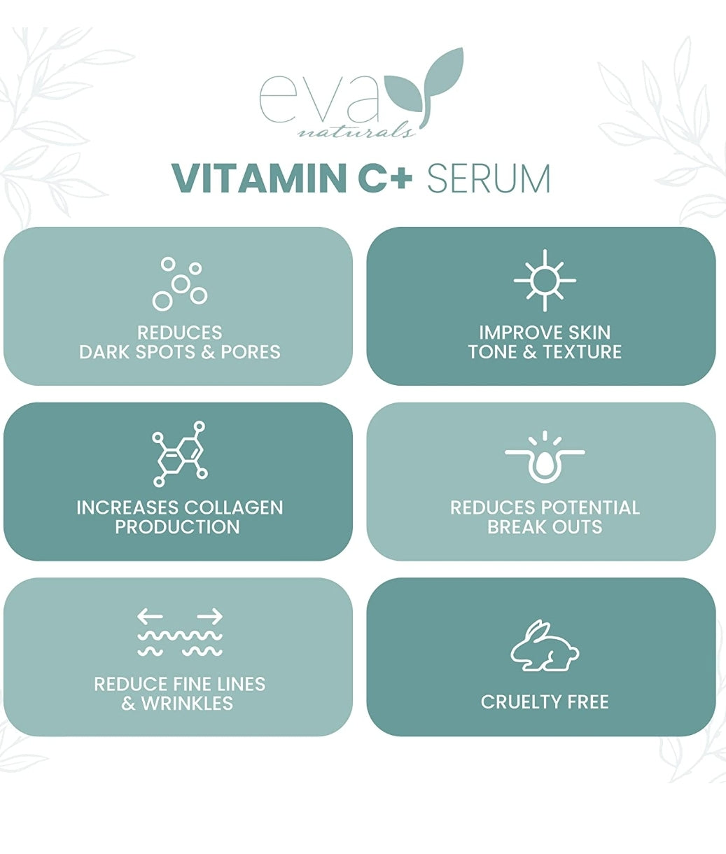 Eva Naturals Vitamin C plus Serum 1oz